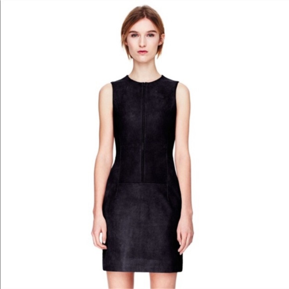 Theory suede leather Karisse dress